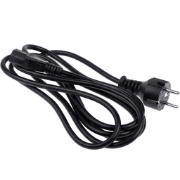 Câble Noir 3x1.5mm avec Fiche Schuko + Fiche IEC Femelle C13 2.5m (1)