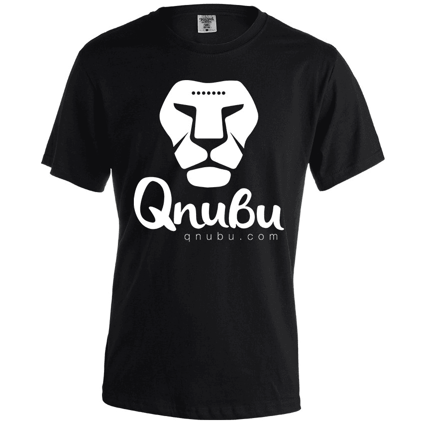 T-shirt noir homme Qnubu