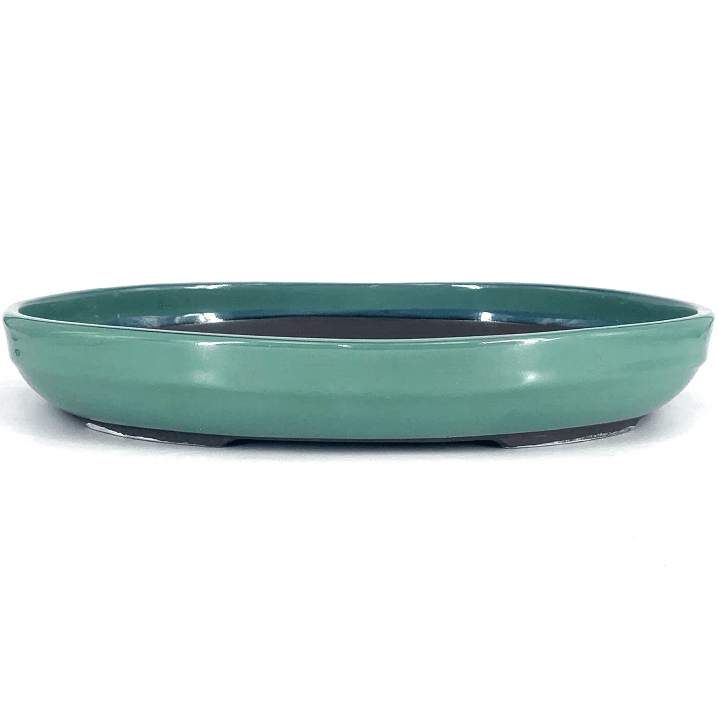 Plaque Émaillée Ovale Bleu 20cm
