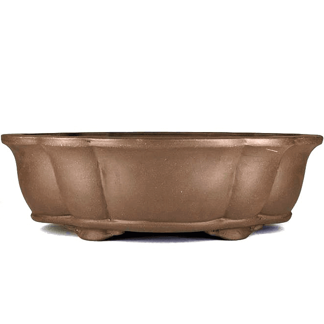 Pot Yixing ovale non émaillé 45 x 36 x 14 cm