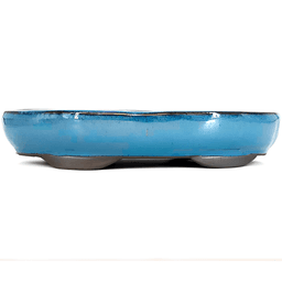 Pot Émail Ovale Bleu 35 cm (1)