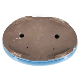 Pot Émail Ovale Bleu 35 cm (3)