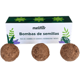 Meliflor Seed Bombs (Basilic, Menthe verte et Menthe) (3)