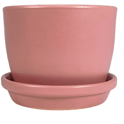 Kit Pot Céramique Rond Meliflor 18x13cm + Assiette 18cm (1)
