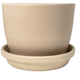 Kit Pot Céramique Rond Meliflor 18x13cm + Assiette 18cm (1)