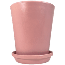 Meliflor Kit Pot Céramique Cône 30x34cm + Assiette 26cm (1)