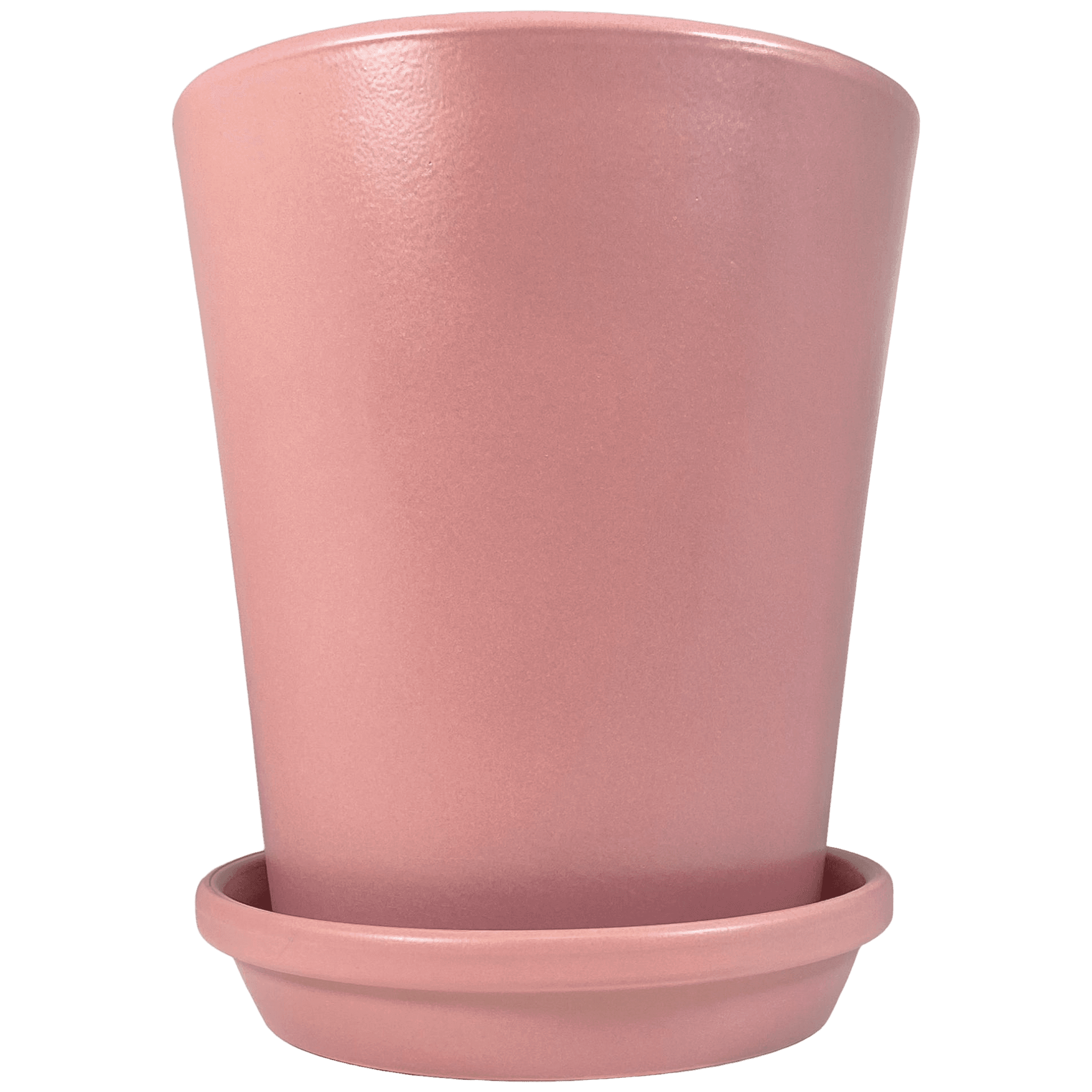 Meliflor Kit Pot Céramique Cône 30x34cm + Assiette 26cm