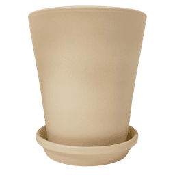 Meliflor Kit Pot Céramique Cône 30x34cm + Assiette 26cm (1)
