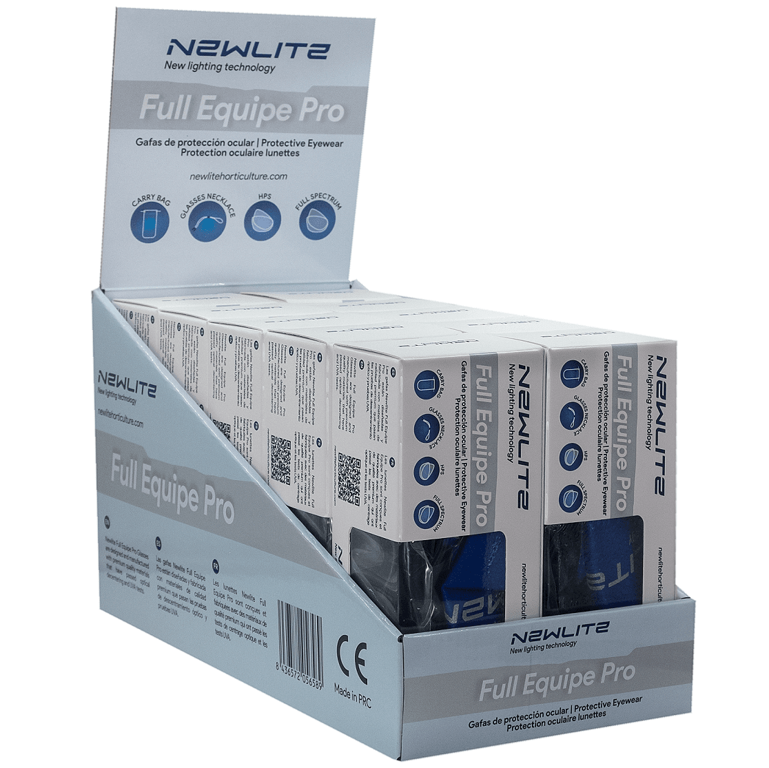 Lunettes Newlite Full Equipe Pro (Boîte 10Und) + Expositor