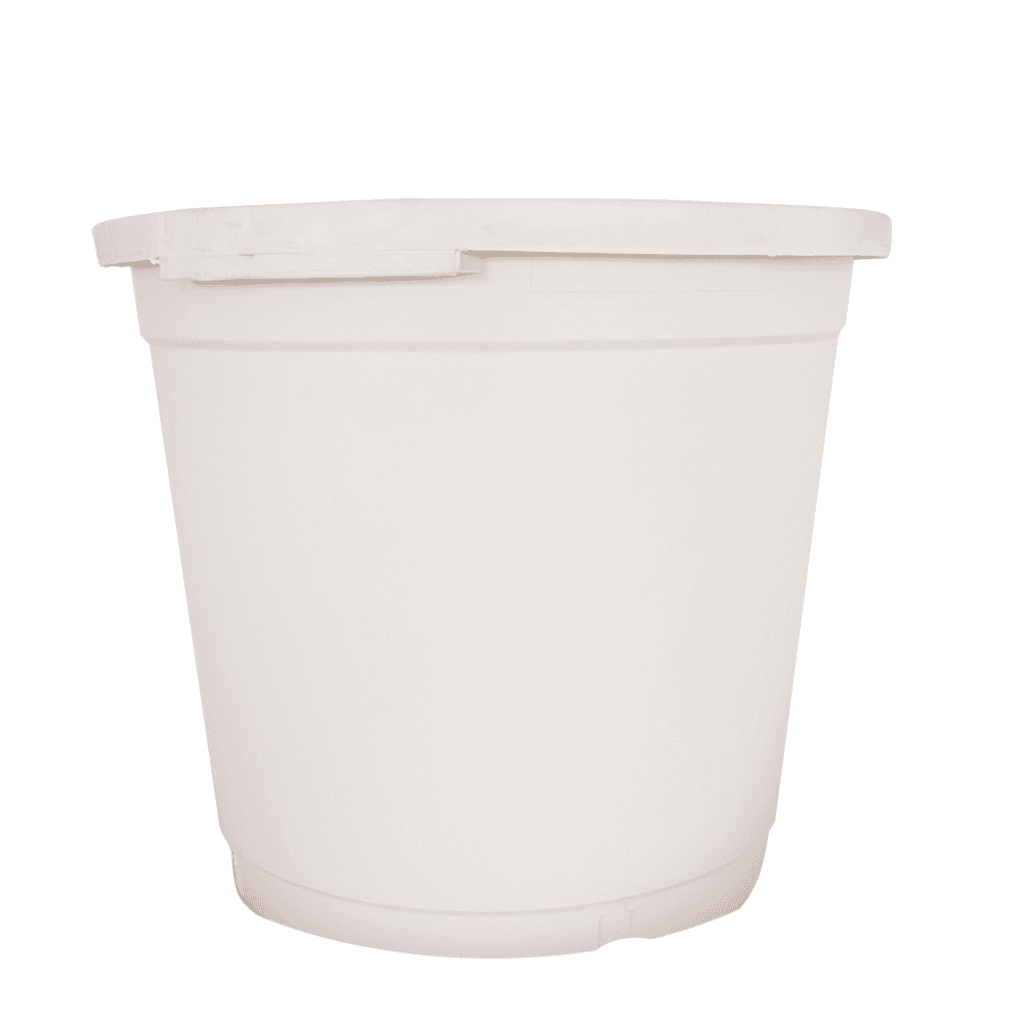 Pot Rond Blanc Extérieur C-30 17L