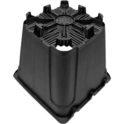 Pot de fleurs GR. Carré noir avec support et guide (2)