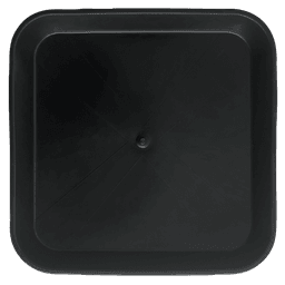 Assiette Carrée Noire 23x23cm (Base 18x18cm) (Pack 200Uds) (1)