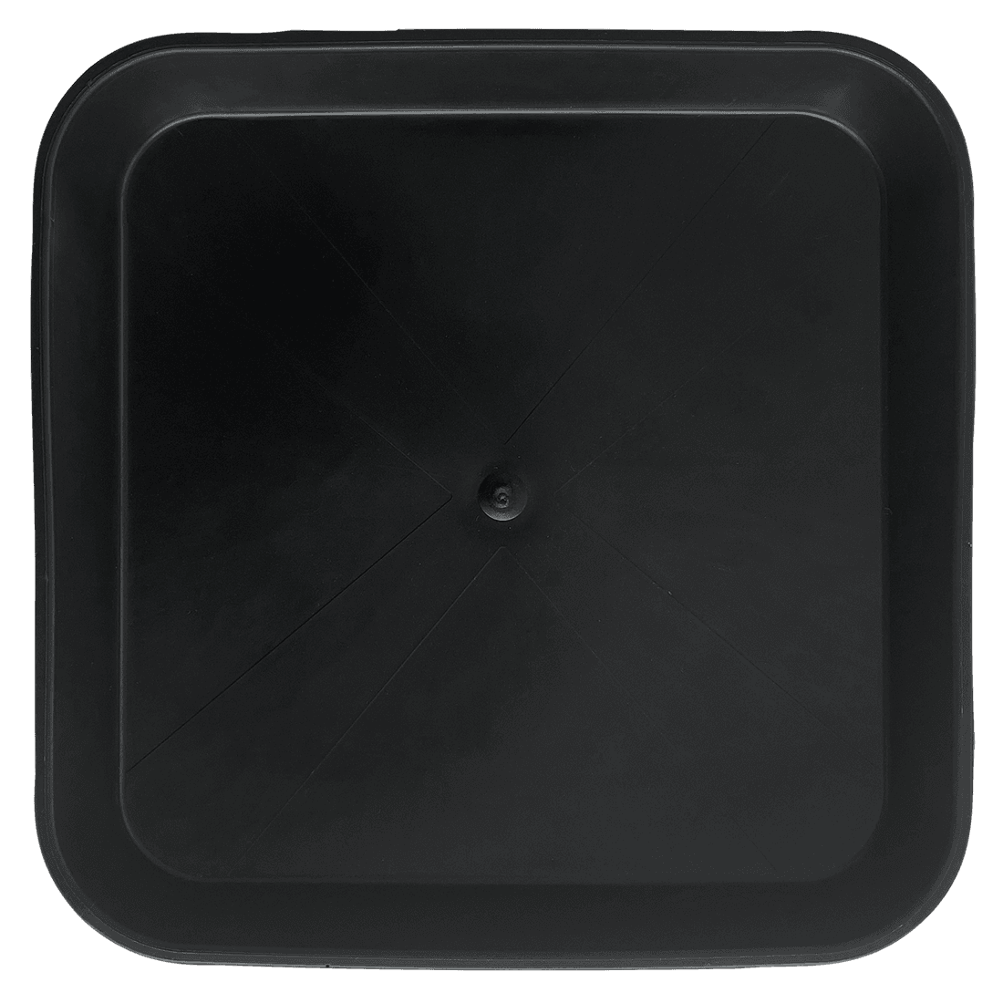 Assiette Carrée Noire 23x23cm (Base 18x18cm) (Pack 200Uds)