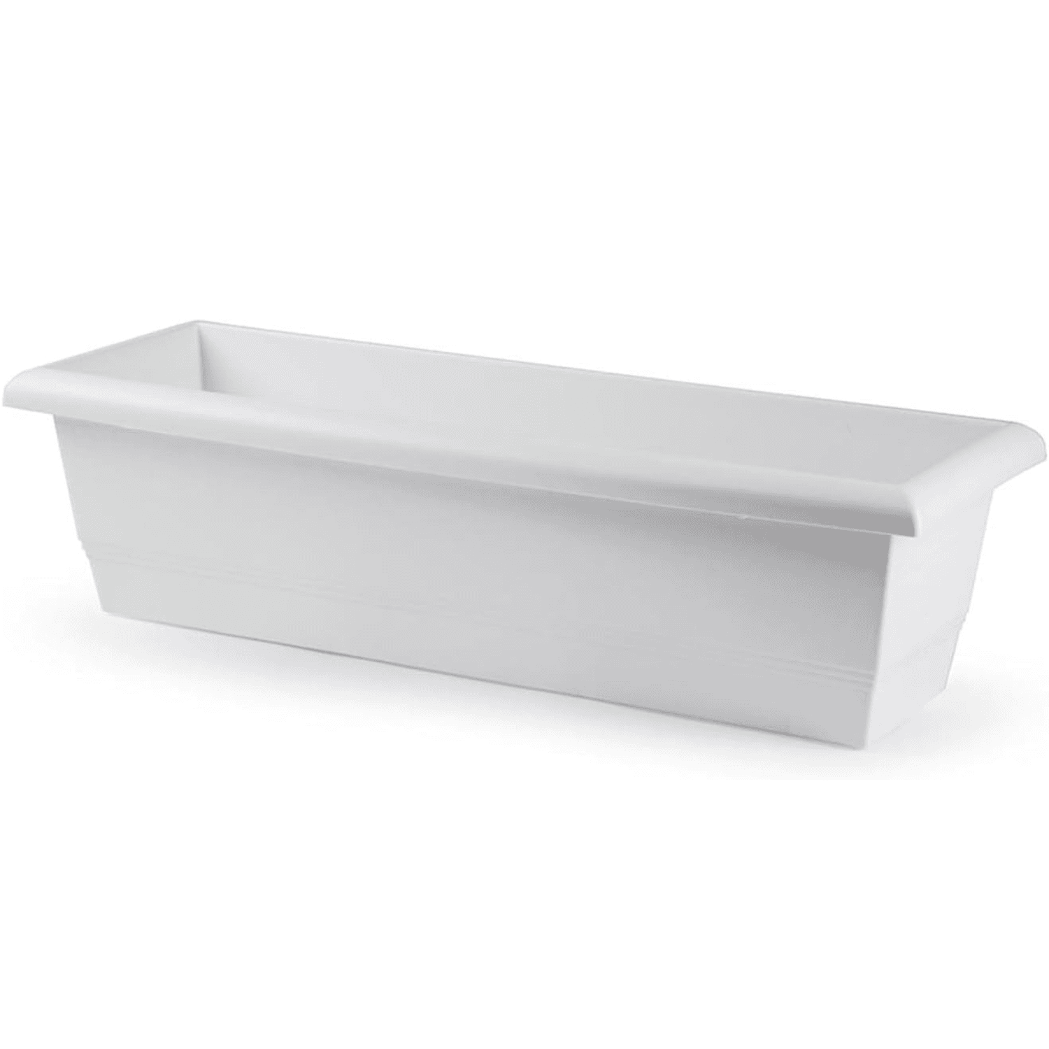 Jardinière rectangulaire blanche de 60 cm
