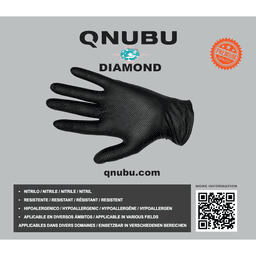 Gants professionnels en nitrile Qnubu Diamond (200 pièces) (1)