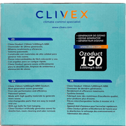 Clivex Ozoduct 150mm (5000mg/h) V.2 (4)