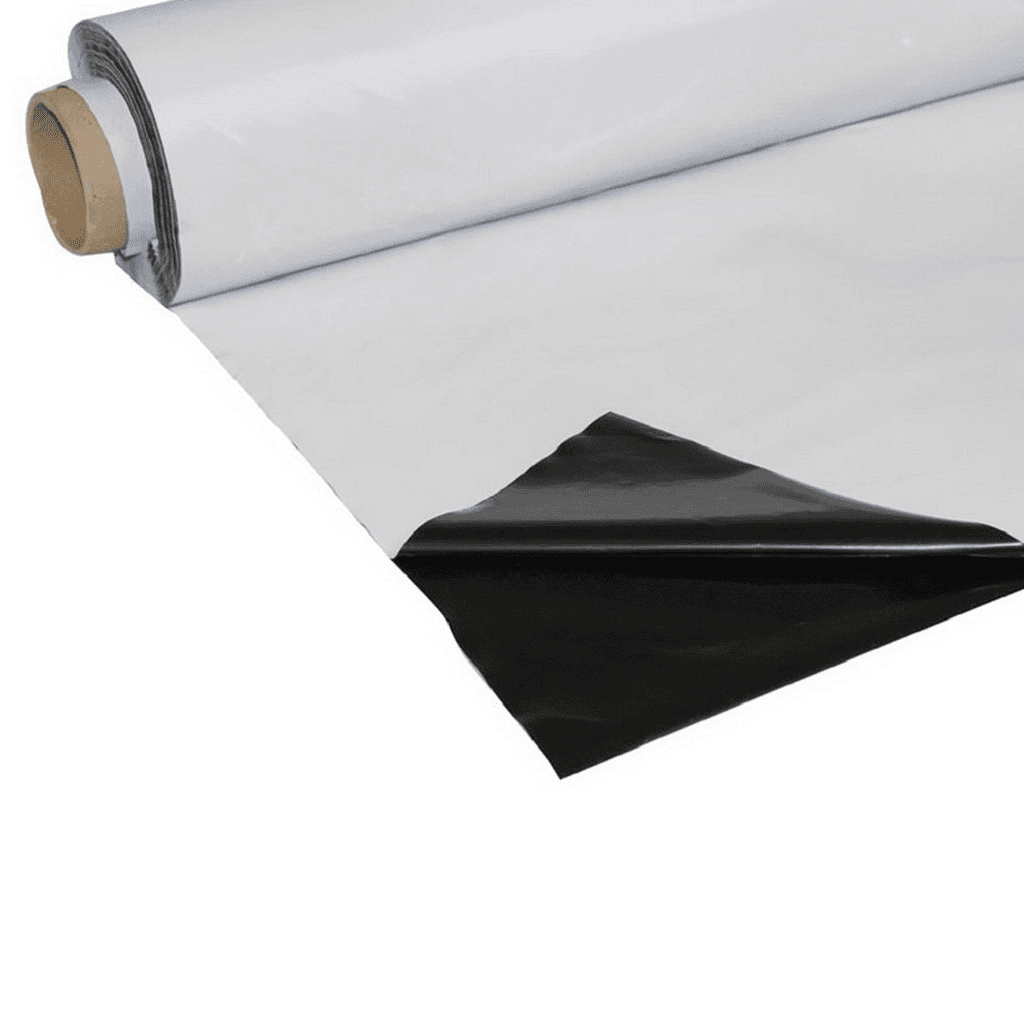 Plastique Blanc/Noir 125Micras x 2m x 100m