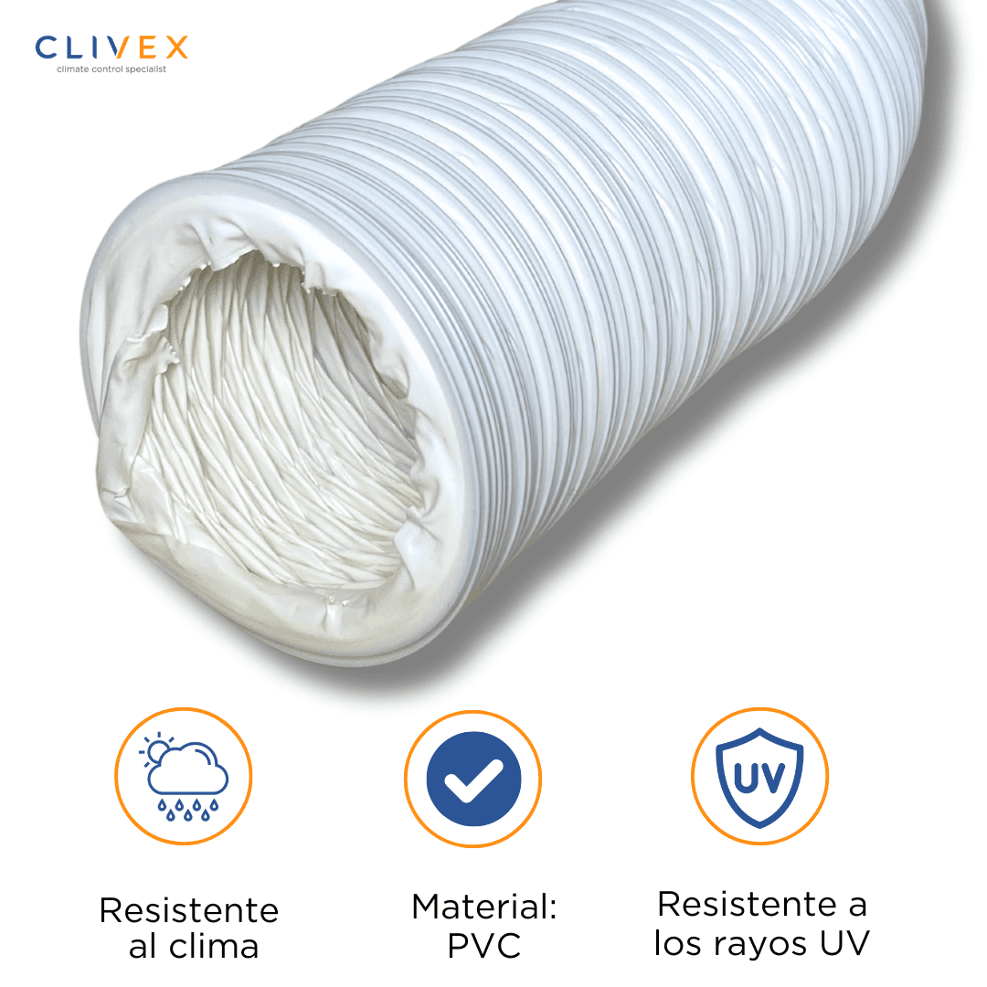 Conduit PVC Blanc Clivex 127mm (3m)
