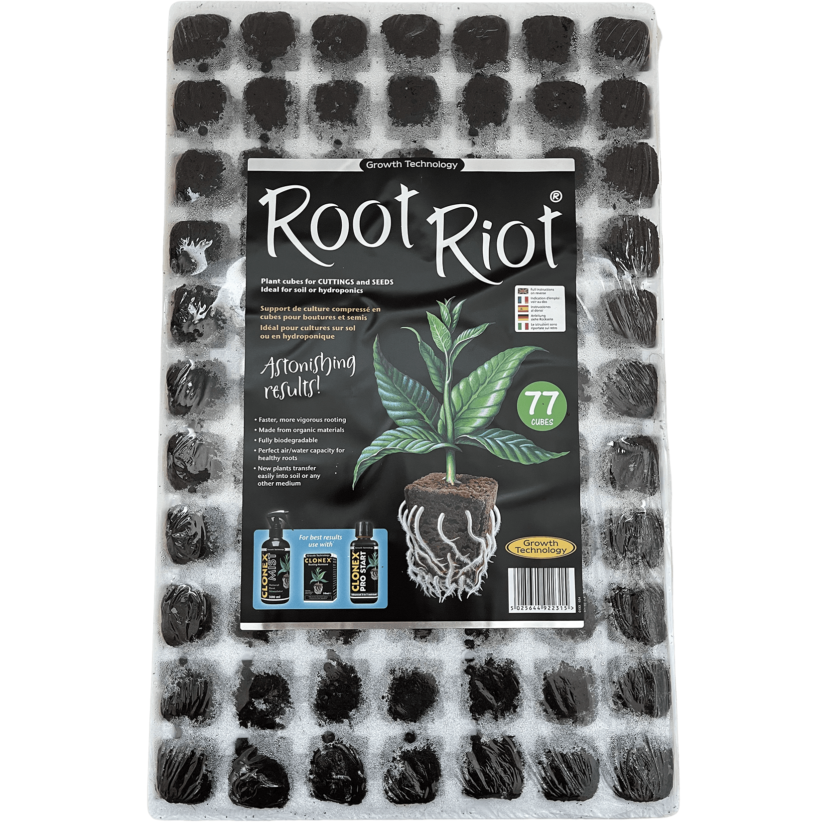 Root Riot Plateau Semis 77 Alvéoles (31x19cm)