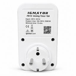 Minuterie Analogique 16A Ignator FR/CZ Type E (2)